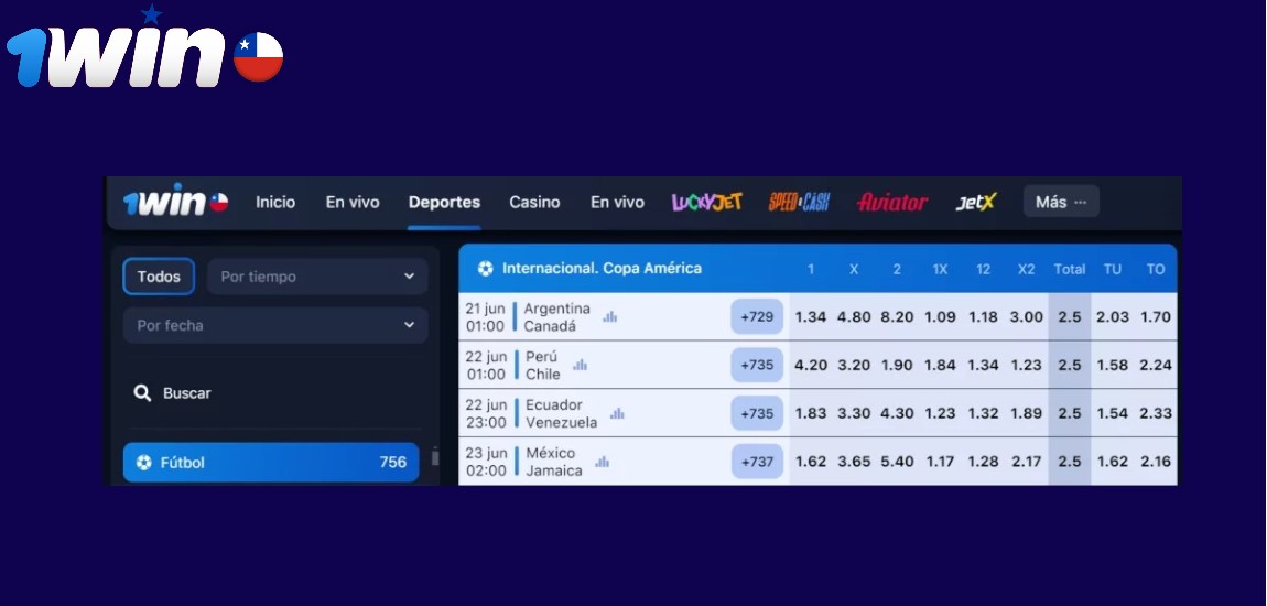Apuestas Deportivas en 1Win Chile